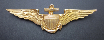 MILITARY U.S.NAVY-MARINES PILOT CORPS SILVER AVIATOR UNIFORM WINGS PIN BADGE